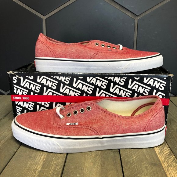 vans authentic classic red